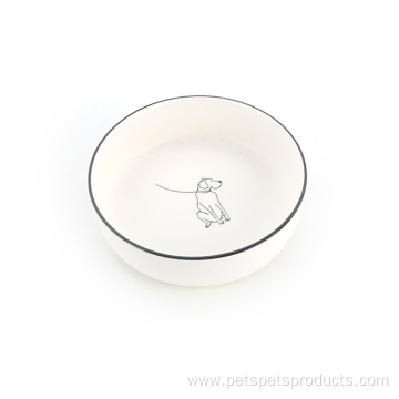 Pet Drink Food Ceramic Bowl For Cat Dog